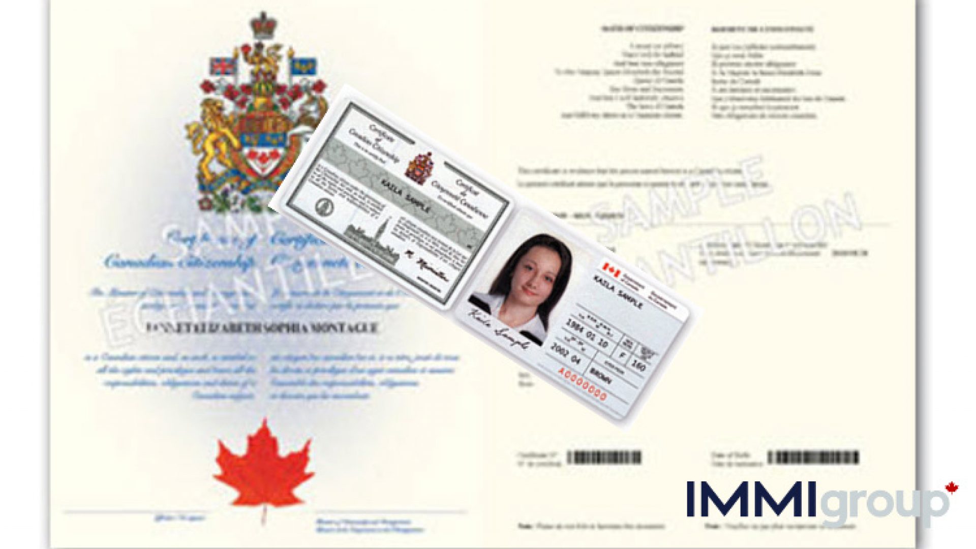 an example of an old citizenship card and new certificate